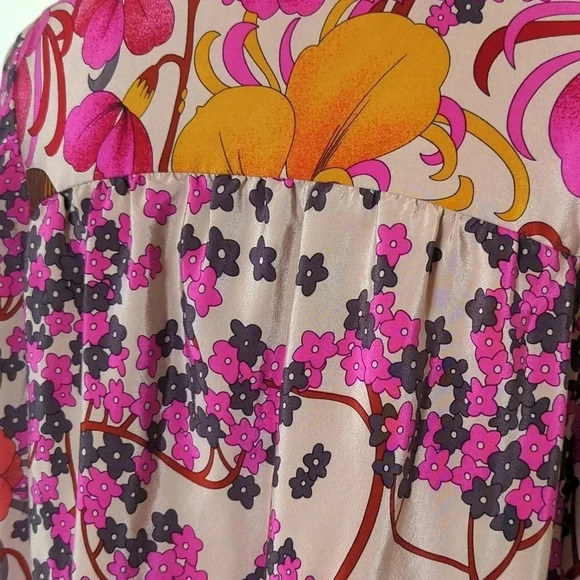 Tibi Silk Floral Mini Dress - Picture 5 of 6